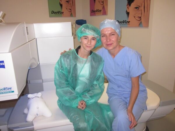 Po operaci s paní doktorkou Janou Mikšovskou.